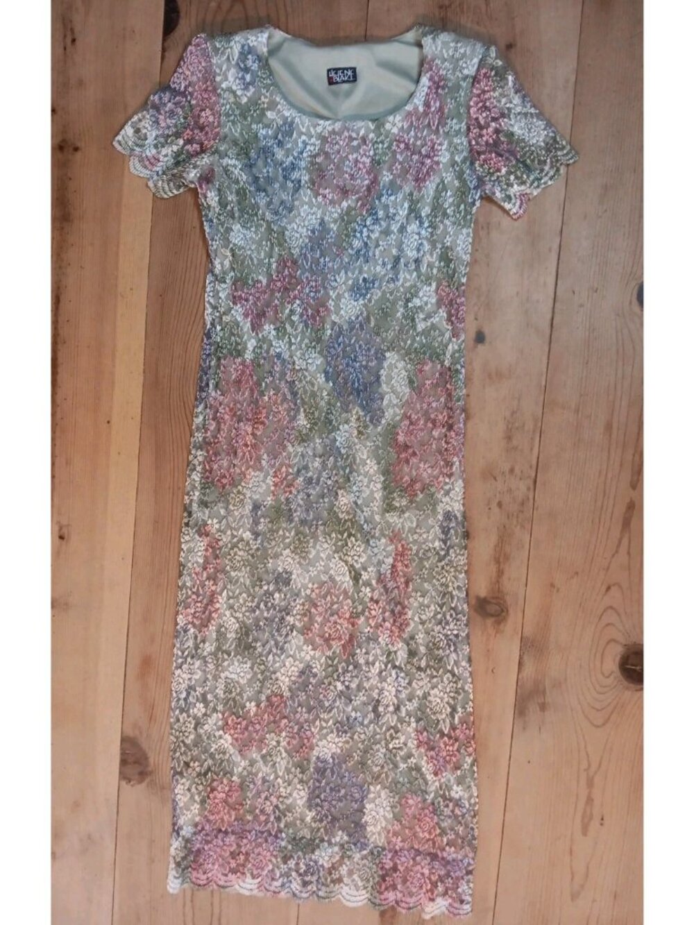 Helene Blake Floral Maxi Dress Women 6 Coquette Fairy Cottage Romantic 90s Y2K